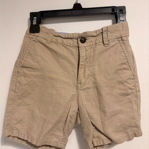 Janie and Jack Linen Boy’s Flat Front Shorts